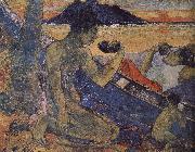 Paul Gauguin A single-plank bridge Sweden oil painting artist